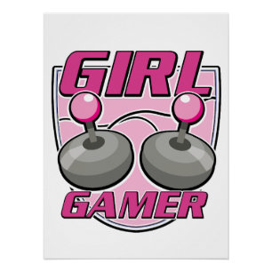 Meisje Gamer Perfect Poster