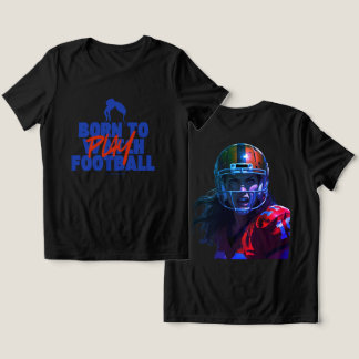 Meisje Geboren om Voetbal te Spelen 2.0 Tri-Blend Shirt