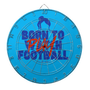 Meisje Geboren om Voetbal te Spelen Dartbord