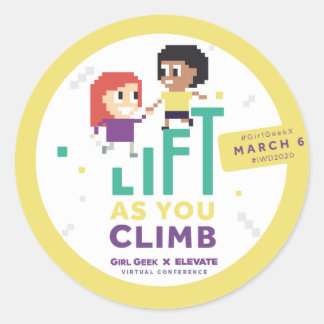 Meisje Geek X Elevate + #IWD2020 Party Stickers (s