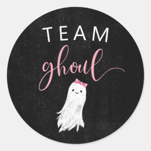 Meisje Ghost Genderkwesties onthullen partijstemme Ronde Sticker