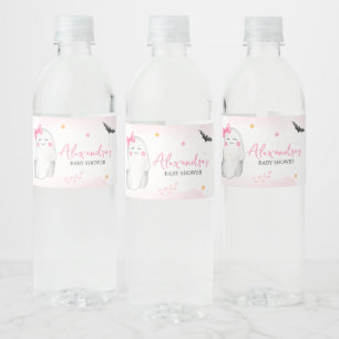 Meisje Ghost Halloween Baby shower Waterfles Etiket