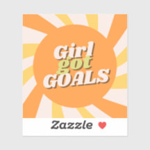 Meisje Goals Sticker