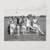 meisje Golfers, jaren 20 Briefkaart (Voorkant)