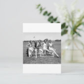  meisje Golfers, jaren 20 Briefkaart (Staand voorkant)