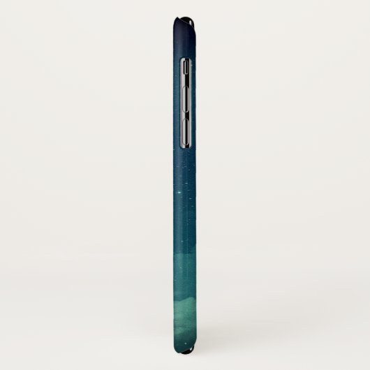 meisje halve maan gotisch blauw wit Case-Mate iPhone case (Achterkant/links)