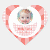 meisje hart sticker (Voorkant)
