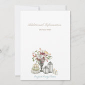 Meisje Herten Baby shower Uitnodiging (Achterkant)