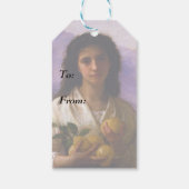 Meisje Holding Lemons door William-Adolphe Bouguer Cadeaulabel (Achterkant)
