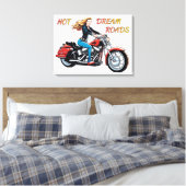 Meisje Hot Dream Roads Canvas Afdruk (Insitu (Slaapkamer))
