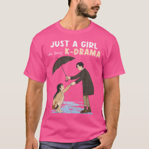 Meisje houdt van Koreaanse drama Korea K-Pop Liefd T-shirt