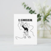 Meisje I Cheer Tshirts en Gifts Briefkaart (Staand voorkant)