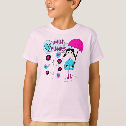 Meisje I de Vulklei van de Modder van de Liefde T-shirt (Voorkant)