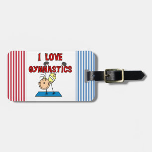 Meisje I Love Gymnastics Bagagelabel
