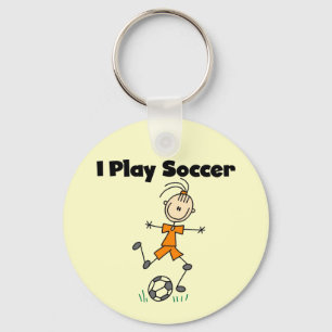 Meisje I Speel Soccer Tshirts en Gifts Sleutelhanger