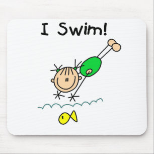 Meisje I Swim Mousepad Muismat