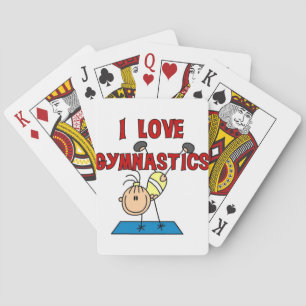 Meisje Ik Hou Van Turnen Pokerkaarten