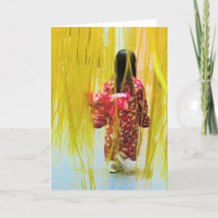 Meisje in beweging kaart