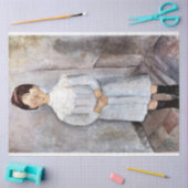 Meisje in blauw, Modigliani Tissuepapier (Craft)