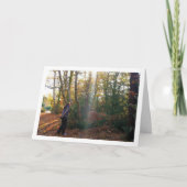 Meisje in Bossen Portret Kaart (Voorkant)