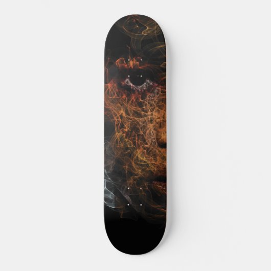 Meisje in brand Skateboard Deck (Voorkant)