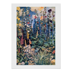 Meisje in de bloementuin, Jessie Willcox Smith Perfect Poster