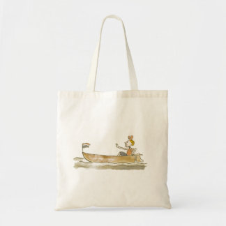 Meisje in de boot tote bag
