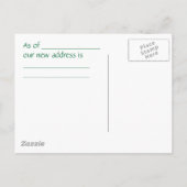 Meisje in de doos aankondigingskaart (Achterkant)