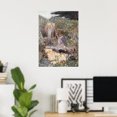 meisje in de lagertuin door Charles Robinson Poster (Thuiskantoor)