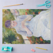 Meisje in de tuin, Mary Cassatt Tissuepapier (Craft)