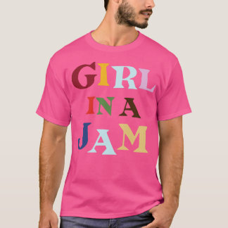 Meisje in een jam t-shirt