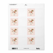 MEISJE IN EEN MARTINI GLASS-LABELS ETIKET (Full Sheet)