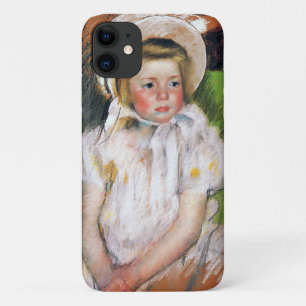 Meisje in een witte Bonnet, Mary Cassatt iPhone 11 Hoesje