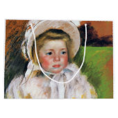 Meisje in een witte Bonnet, Mary Cassatt Groot Cadeauzakje (Achterkant)