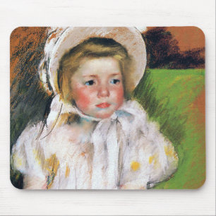 Meisje in een witte Bonnet, Mary Cassatt Muismat