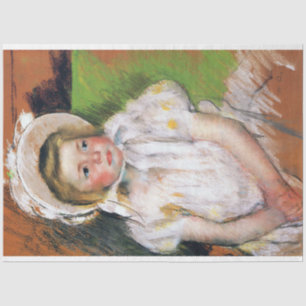 Meisje in een witte Bonnet, Mary Cassatt Tissuepapier