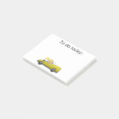 Meisje in gele auto Post It-notitie Post-it® Notes (Schuin)