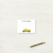 Meisje in Gele auto Post Post-it® Notes (Op bureau)