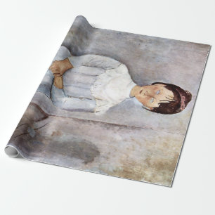 Meisje in het blauw, Modigliani Cadeaupapier