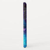 MEISJE IN HET Blauwgroen nachtblauw Monogram Case-Mate iPhone Case (Achterkant/links)