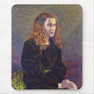 Meisje in het groen (door Theo van Rysselberghe) Muismat