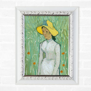 Meisje in het wit door Vincent van Gogh Foto Afdruk