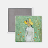 Meisje in het Wit door Vincent van Gogh Magneet (Voorkant / Achterkant)