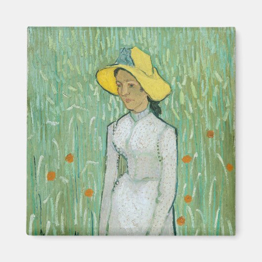 Meisje in het Wit door Vincent van Gogh Magneet (Voorkant)