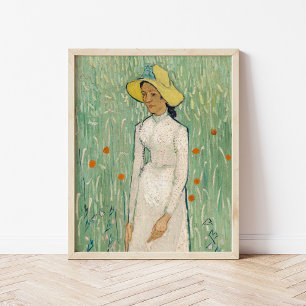 Meisje in het wit Vincent van Gogh Poster