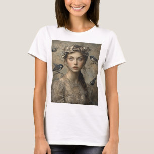 Meisje in stijl t-shirt