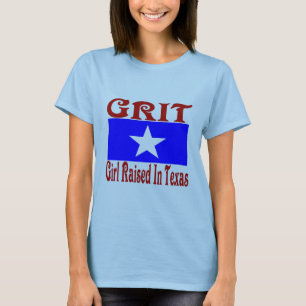 Meisje in Texas T-shirt