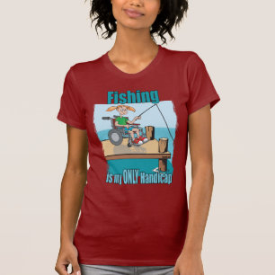 Meisje in Wielstoel Gevist T-shirt