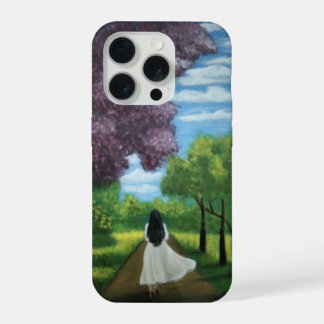 Meisje in witte jurk iPhone 15 pro hoesje