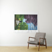 Meisje in witte jurk wandkleed (In Situ (horizontaal))